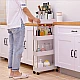 Suport depozitare cu 4 rafturi tip carucior modular pentru baie sau bucatarie Suport depozitare cu 4 rafturi tip carucior modular pentru baie sau bucatarie
