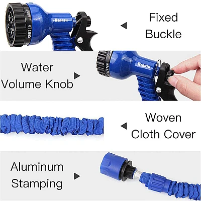 Furtun Extensibil Creponat 60m MAGIC HOSE Furtun Extensibil Creponat 60m MAGIC HOSE