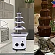 Fantana cu fondue de ciocolata 4 niveluri din orel inoxidabil Fantana cu fondue de ciocolata 4 niveluri din orel inoxidabil