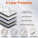 Husa Parbriz Premium cu prindere pe oglinzi si semnalizari reflectorizante 185x97cm Husa Parbriz Premium cu prindere pe oglinzi si semnalizari reflectorizante 185x97cm
