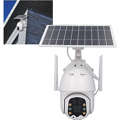 Camera supraveghere PTZ Solara fara fir pentru exterior Camera supraveghere PTZ Solara fara fir pentru exterior
