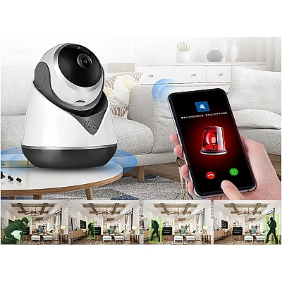 Camera de Supraveghere cu Wifi Alb Camera de Supraveghere cu Wifi Alb