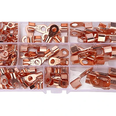 Cutie 80Pcs Papuci Conectori Electrici din Cupru Cutie 80Pcs Papuci Conectori Electrici din Cupru