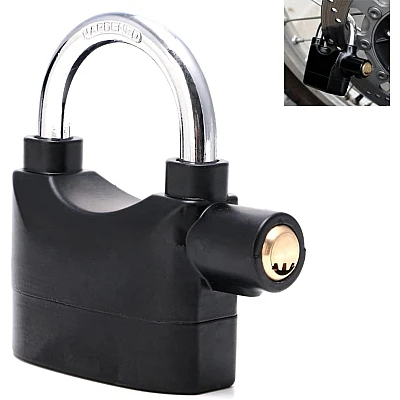 Lacat cu Alarma Puternica Aliaj Aluminiu 110dB Lacat cu Alarma Puternica Aliaj Aluminiu 110dB