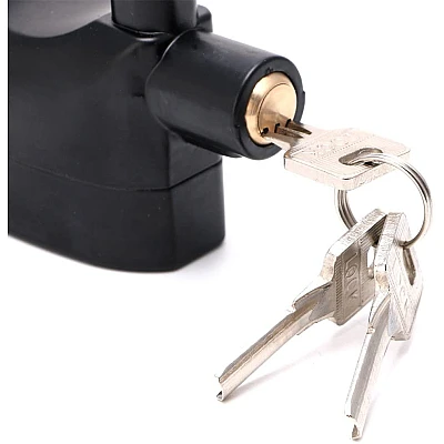 Lacat cu Alarma Puternica Aliaj Aluminiu 110dB Lacat cu Alarma Puternica Aliaj Aluminiu 110dB