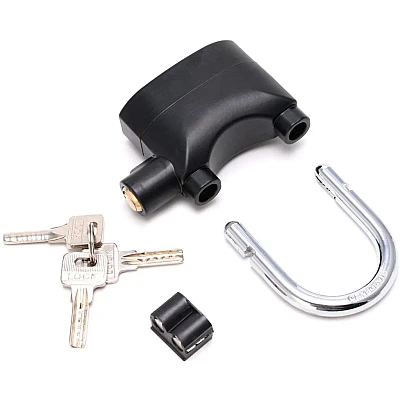 Lacat cu Alarma Puternica Aliaj Aluminiu 110dB Lacat cu Alarma Puternica Aliaj Aluminiu 110dB