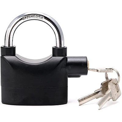 Lacat cu Alarma Puternica Aliaj Aluminiu 110dB Lacat cu Alarma Puternica Aliaj Aluminiu 110dB