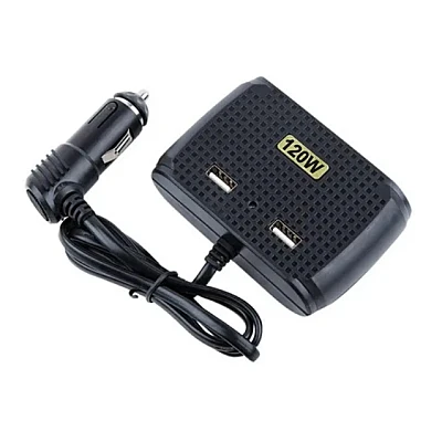 Priza auto cu 5 iesiri NO.1512 TIPLA 120W (2 x usb) Priza auto cu 5 iesiri NO.1512 TIPLA 120W (2 x usb)