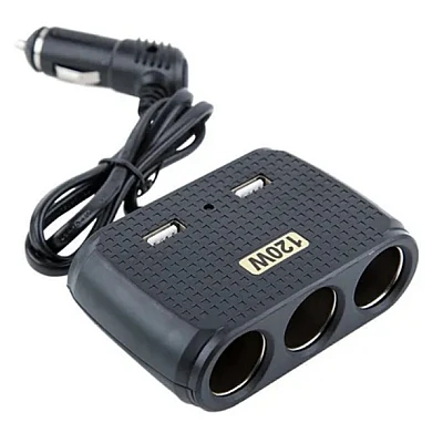 Priza auto cu 5 iesiri NO.1512 TIPLA 120W (2 x usb) Priza auto cu 5 iesiri NO.1512 TIPLA 120W (2 x usb)