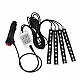 Benzi Led Auto Ambientale 9 Led 8 Culori Telecomanda Benzi Led Auto Ambientale 9 Led 8 Culori Telecomanda