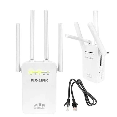 Amplificator Alb U7AC1200RE de semnal 4 antene wireless Amplificator Alb U7AC1200RE de semnal 4 antene wireless