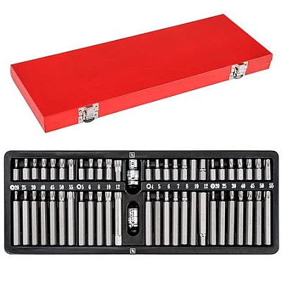 Trusa 54 Biti Torx 54 piese cu adaptor 1/2'' si 3/8' Trusa 54 Biti Torx 54 piese cu adaptor 1/2'' si 3/8'