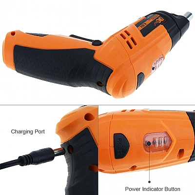 Trusa Surubelnita Electrica cu Acumulator 47 Piese 4.8V 200RPM DCTools Trusa Surubelnita Electrica cu Acumulator 47 Piese 4.8V 200RPM DCTools