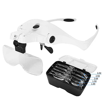 Ochelari cu Lupa si Led 9892B2 - 5 LUPE Ochelari cu Lupa si Led 9892B2 - 5 LUPE