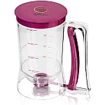 Dispenser Aluat pentru clatite transparent cu capac mov