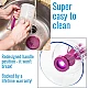 Dispenser Aluat pentru clatite transparent cu capac mov Dispenser Aluat pentru clatite transparent cu capac mov