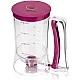 Dispenser Aluat pentru clatite transparent cu capac mov Dispenser Aluat pentru clatite transparent cu capac mov