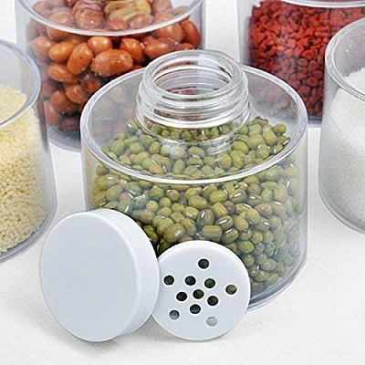 TURN condimente Spice Tower ce include 6 recipiente transparent TURN condimente Spice Tower ce include 6 recipiente transparent