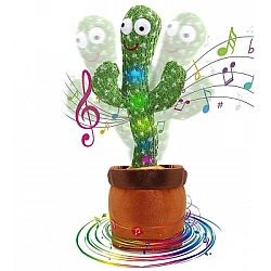 CACTUS dansator si vorbitor cu LED-uri Colorate / Jucarie interactiva OF