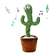 CACTUS dansator si vorbitor de plus cu LED-uri Colorate / Jucarie interactiva CACTUS dansator si vorbitor de plus cu LED-uri Colorate / Jucarie interactiva