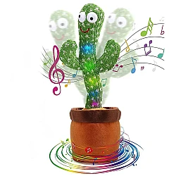 CACTUS dansator si vorbitor de plus cu LED-uri Colorate / Jucarie interactiva 