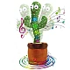 CACTUS dansator si vorbitor de plus cu LED-uri Colorate / Jucarie interactiva CACTUS dansator si vorbitor de plus cu LED-uri Colorate / Jucarie interactiva