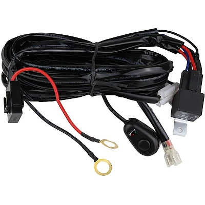 Cablaj cu releu si buton 480W 12V 40A pentru proiectoare LED sau Led Bar lungime 3m Cablaj cu releu si buton 480W 12V 40A pentru proiectoare LED sau Led Bar lungime 3m