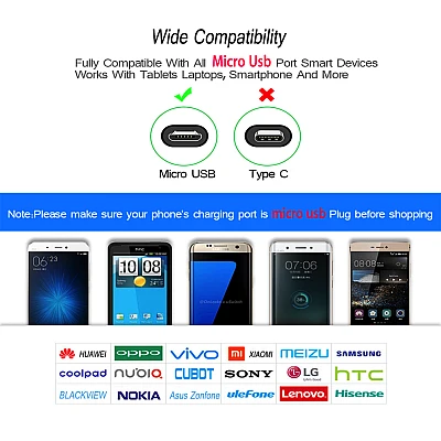 Cablu Micro USB cu Display Digital incarcare telefon mobil Cablu Micro USB cu Display Digital incarcare telefon mobil