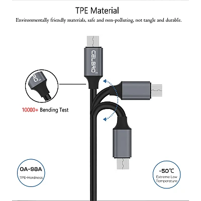 Cablu Micro USB cu Display Digital incarcare telefon mobil Cablu Micro USB cu Display Digital incarcare telefon mobil