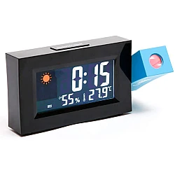 Ceas Meteo 8290 BLUE cu Proiectie LED Rosie Alarma si Temperatura