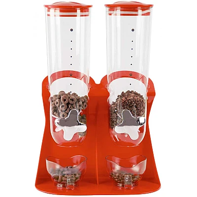 Dispenser pentru cereale DUBLU Rosu Dispenser pentru cereale DUBLU Rosu