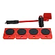 Kit Mutat Mobilier 4 Platforme cu roti + 1 Parghie metalica Kit Mutat Mobilier 4 Platforme cu roti + 1 Parghie metalica