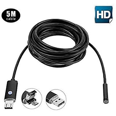 Endoscop Camera Android 10 Metri Waterproof Universala Slim pentru Inspectie Auto Conectare MicroUsb Endoscop Camera Android 10 Metri Waterproof Universala Slim pentru Inspectie Auto Conectare MicroUsb