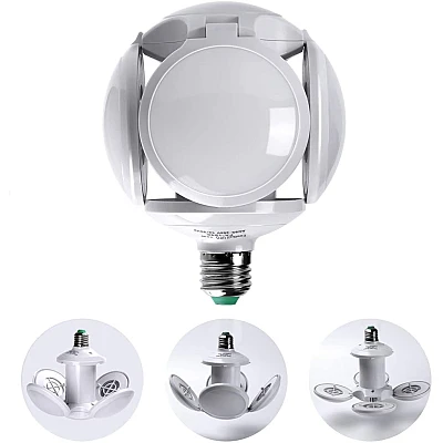Bec LED UFO 40W 4 extensii Pliabil Ajustabil Bec LED UFO 40W 4 extensii Pliabil Ajustabil