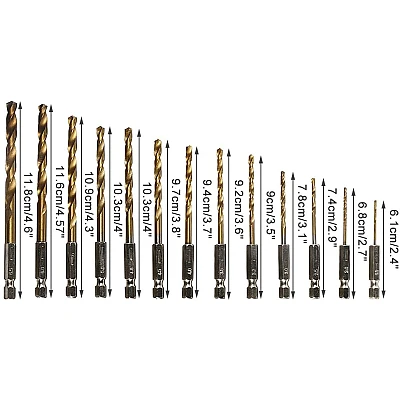 Set 13 Burghie cu cap BIT Prindere Hexagonala Otel 1.5-6.5 mm OFF