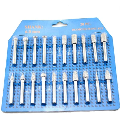 Set 20 Freze Diamantate BIAX MARI 6mm Set 20 Freze Diamantate BIAX MARI 6mm