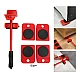 Kit Mutat Mobilier 4 Platforme cu roti + 1 Parghie metalica Kit Mutat Mobilier 4 Platforme cu roti + 1 Parghie metalica