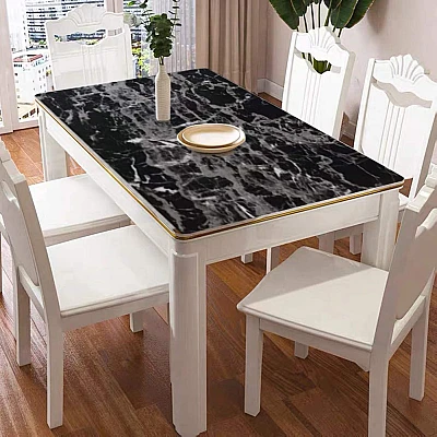 Set 3 X Autocolant Marmura NEGRU CU ALB 60 x 200 Autoadeziv Rezistent pentru Mobila Set 3 X Autocolant Marmura NEGRU CU ALB 60 x 200 Autoadeziv Rezistent pentru Mobila