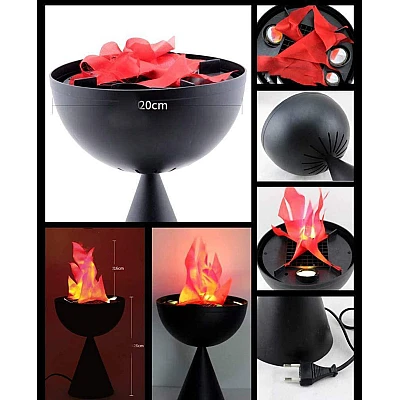 Lampa Decorativa Flacara cu Stand Lampa Decorativa Flacara cu Stand