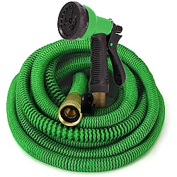 Furtun extensibil pentru gradina SUPER HOSE  25 FT = 7.5m VERDE