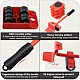 Kit Mutat Mobilier 4 Platforme cu roti + 1 Parghie metalica Kit Mutat Mobilier 4 Platforme cu roti + 1 Parghie metalica