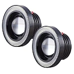 Set 2 Proiectoare 89 mm Angel Eyes cu LED DRL Lumina Alba 