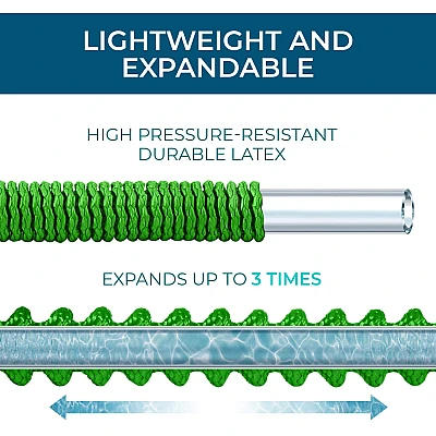 Furtun extensibil pentru gradina SUPER HOSE 100 FT = 30 m VERDE Furtun extensibil pentru gradina SUPER HOSE 100 FT = 30 m VERDE