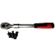 Antrenor telescopic cu clichet cu 3 capete interschimbabile