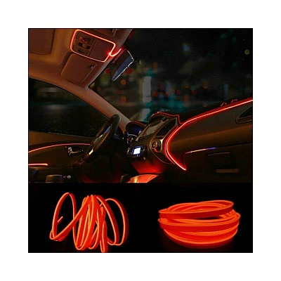 Banda Neon PORTOCALIE 12V AUTO Droser Putere 5w FIR Led 2 metri Banda Neon PORTOCALIE 12V AUTO Droser Putere 5w FIR Led 2 metri
