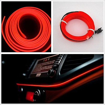 Banda Led 12v Neon Rosie Auto Droser Putere 5w Fir 2 Metri Banda Led 12v Neon Rosie Auto Droser Putere 5w Fir 2 Metri