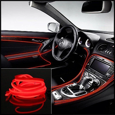 Banda Led 12v Neon Rosie Auto Droser Putere 5w Fir 2 Metri Banda Led 12v Neon Rosie Auto Droser Putere 5w Fir 2 Metri