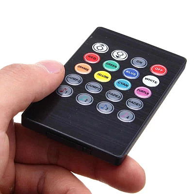 Benzi Ambientale 12LED Auto 8 Culori Telecomanda Benzi Ambientale 12LED Auto 8 Culori Telecomanda