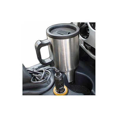 Cana Termos Auto 12V Cu Alimentare La Bricheta 450ml Cana Termos Auto 12V Cu Alimentare La Bricheta 450ml