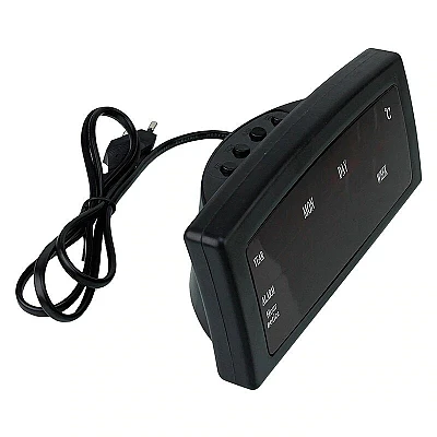 Ceas digital de masa 909-A LED cu alarma si termometru Ceas digital de masa 909-A LED cu alarma si termometru